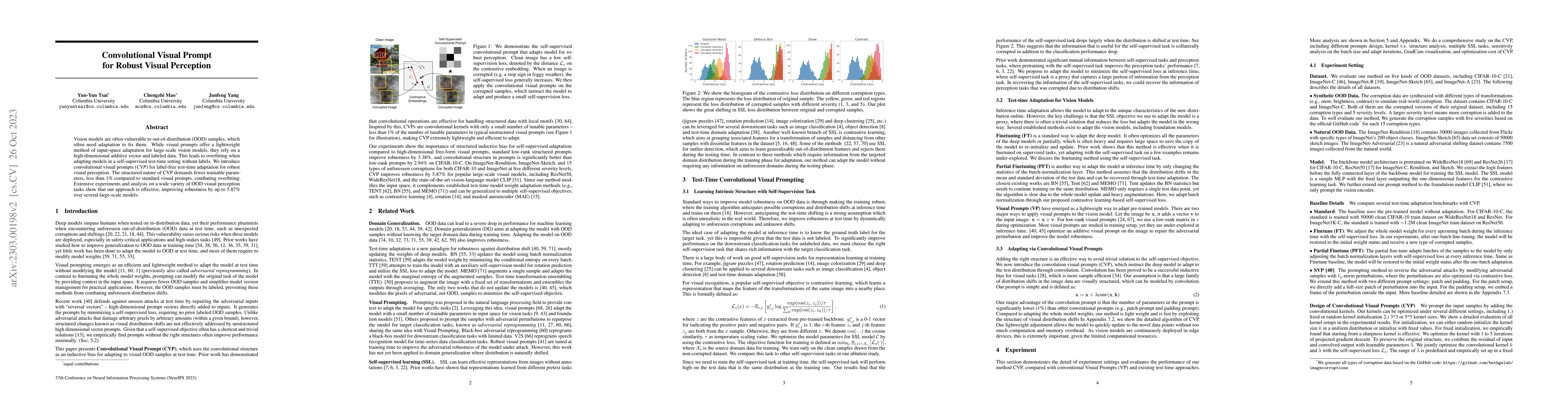 Thumbnail for Convolutional Visual Prompt for Robust Visual Perception