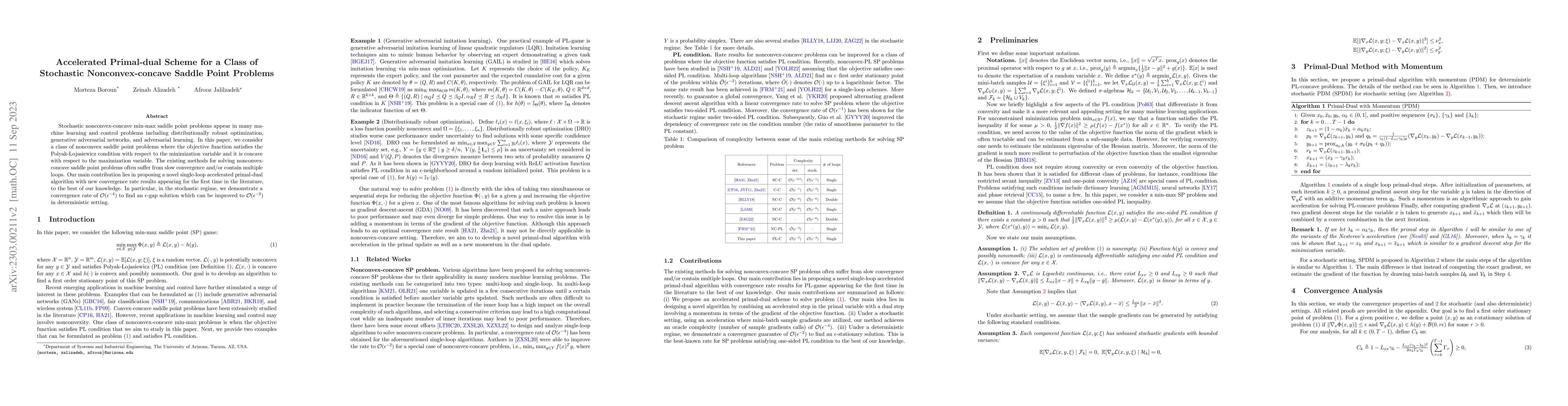Thumbnail for Accelerated Primal-dual Scheme for a Class of Stochastic
  Nonconvex-concave Saddle Point Problems