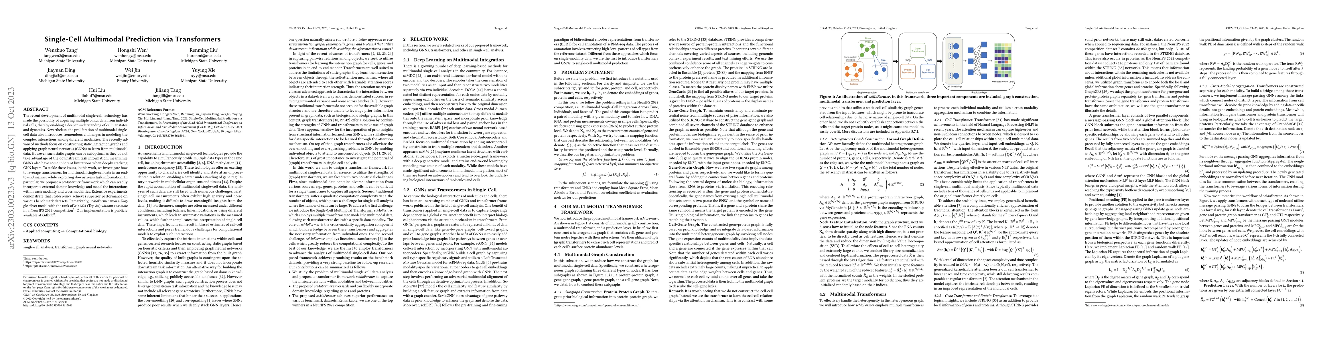 Thumbnail for Single-Cell Multimodal Prediction via Transformers