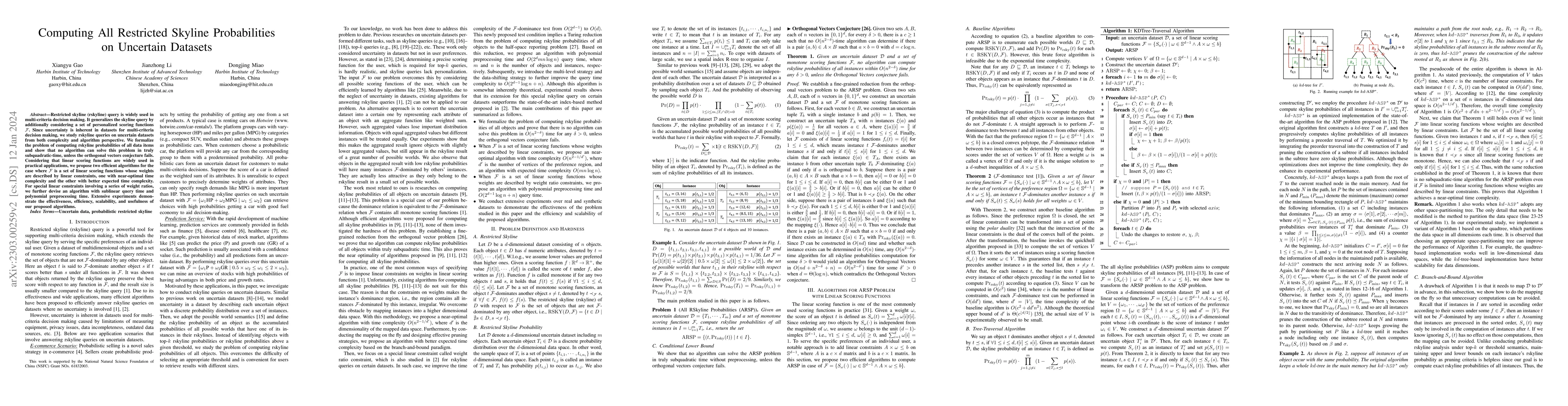 Thumbnail for Computing All Restricted Skyline Probabilities on Uncertain Datasets