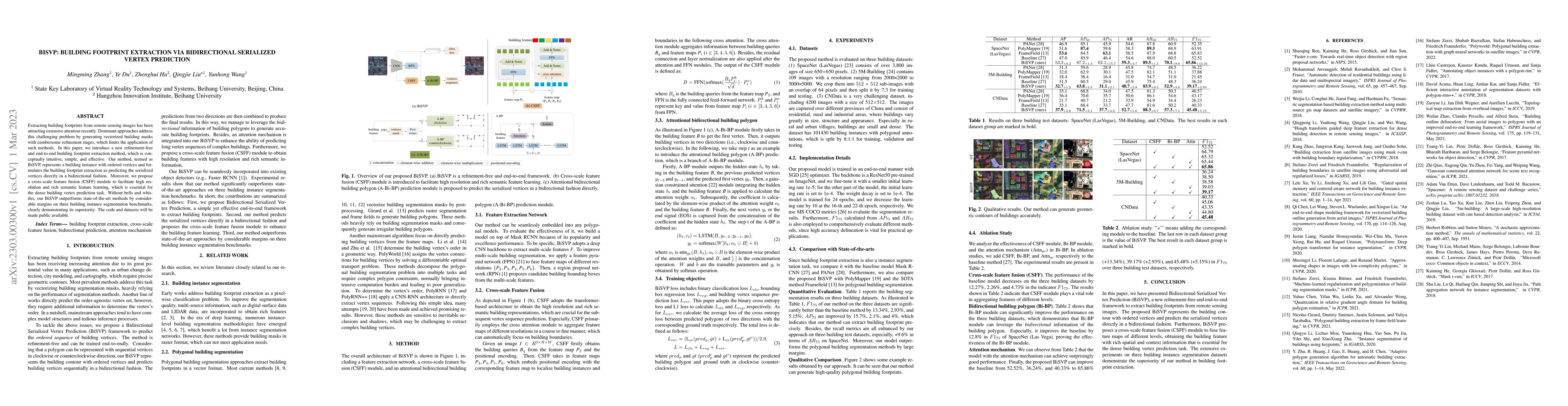 Thumbnail for BiSVP: Building Footprint Extraction via Bidirectional Serialized Vertex
  Prediction