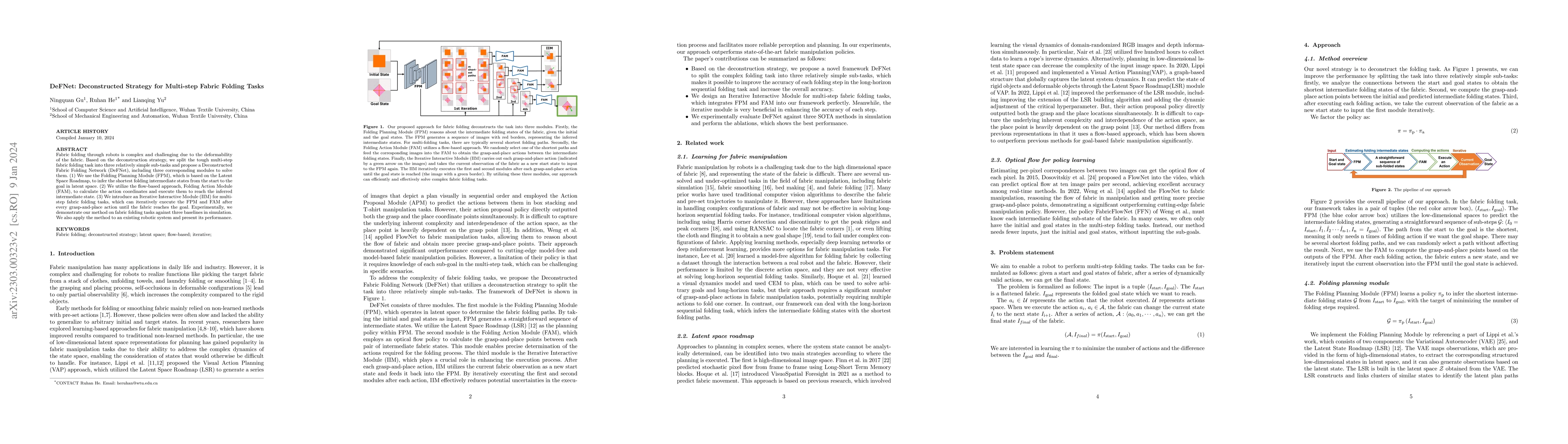 Thumbnail for DeFNet: Deconstructed Strategy for Multi-step Fabric Folding Tasks