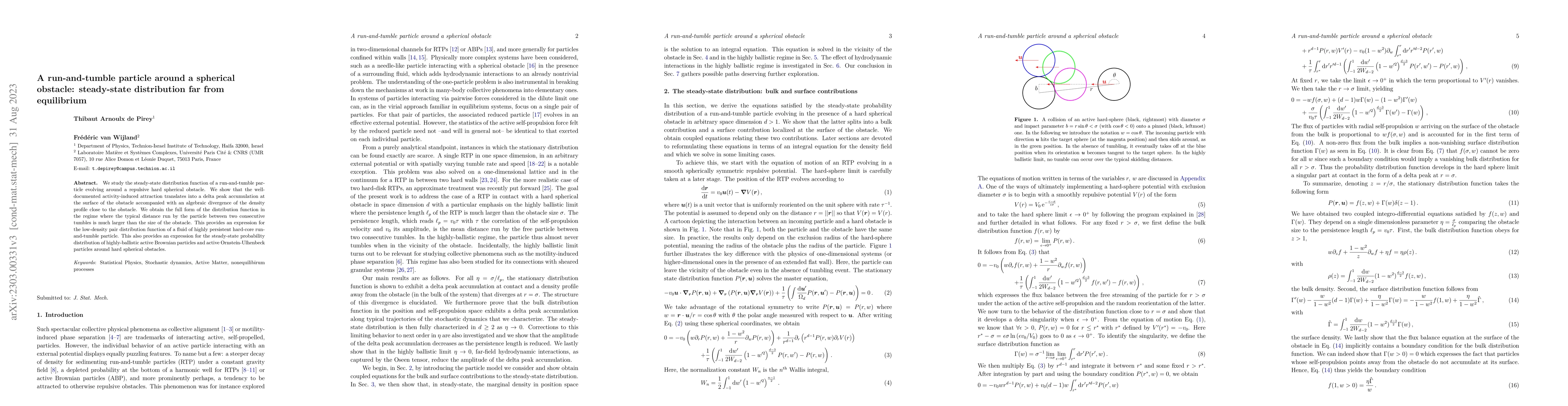 Thumbnail for A run-and-tumble particle around a spherical obstacle: steady-state
  distribution far-from-equilibrium