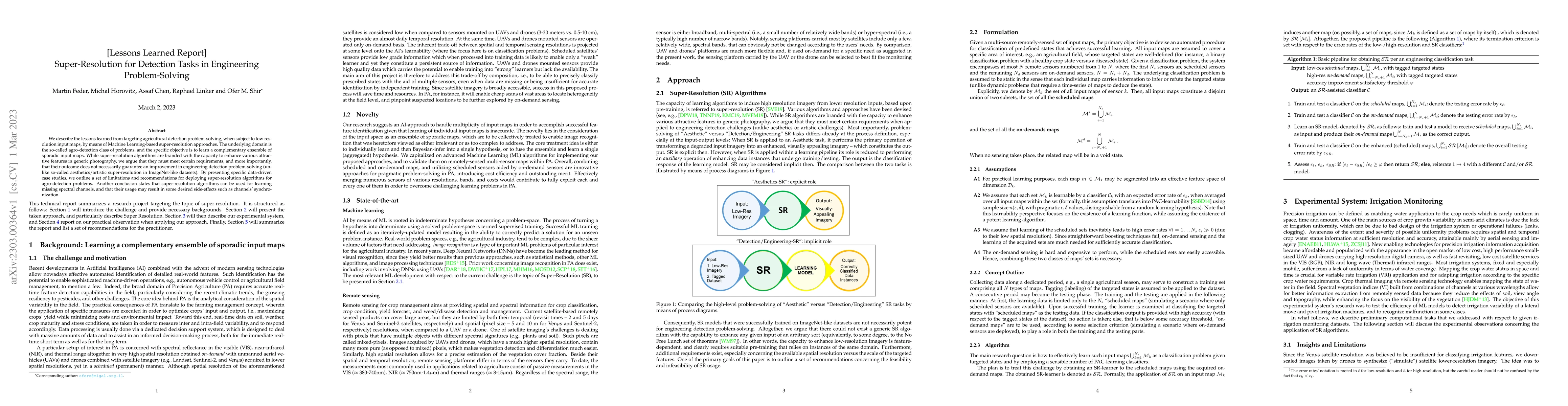Thumbnail for Lessons Learned Report: Super-Resolution for Detection Tasks in
  Engineering Problem-Solving