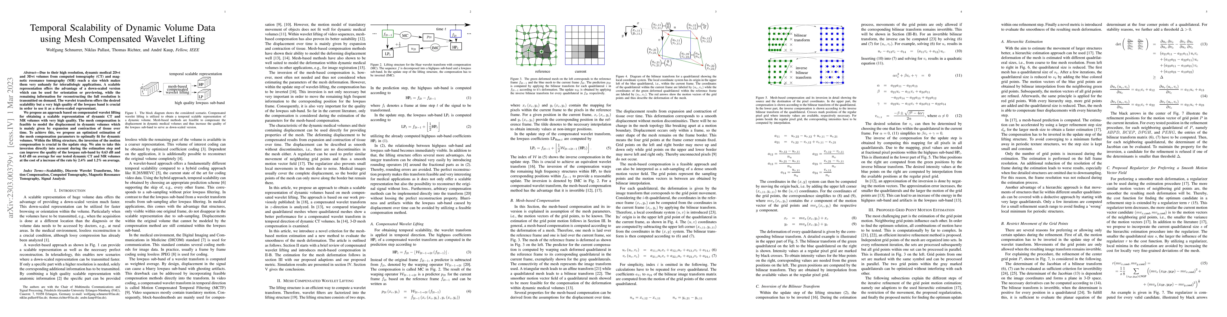 Thumbnail for Temporal Scalability of Dynamic Volume Data Using Mesh Compensated
  Wavelet Lifting