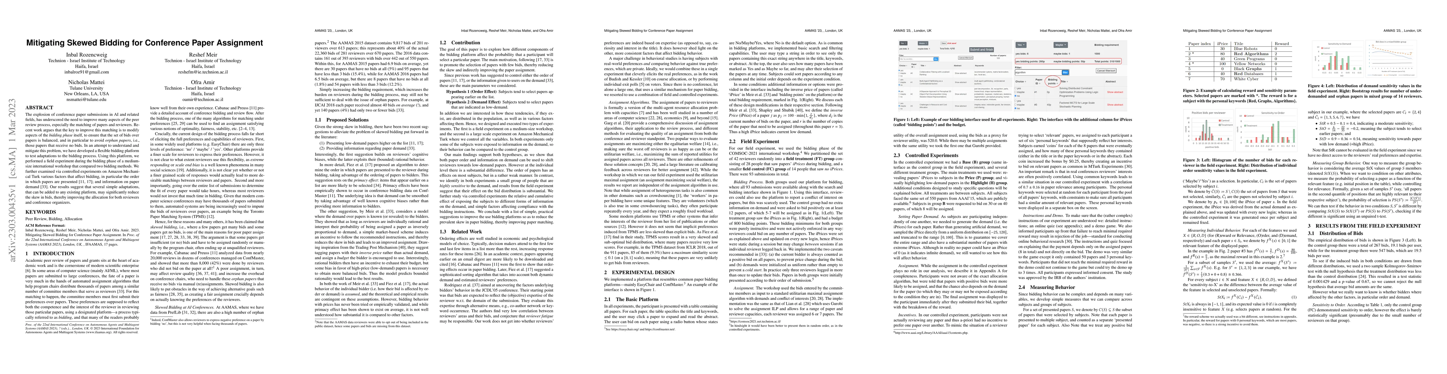 Thumbnail for Mitigating Skewed Bidding for Conference Paper Assignment
