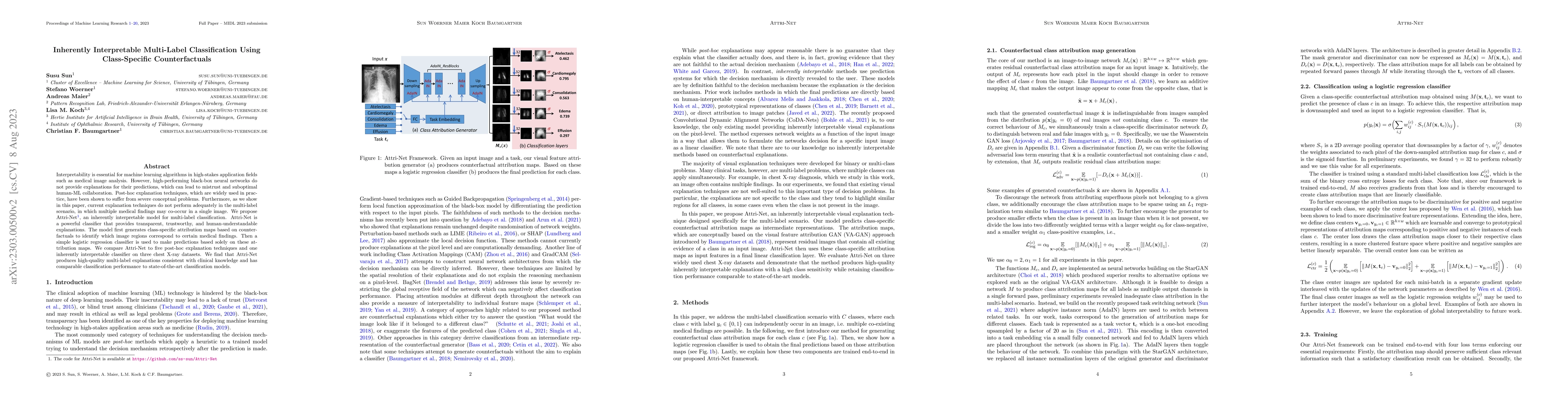 Thumbnail for Inherently Interpretable Multi-Label Classification Using Class-Specific
  Counterfactuals