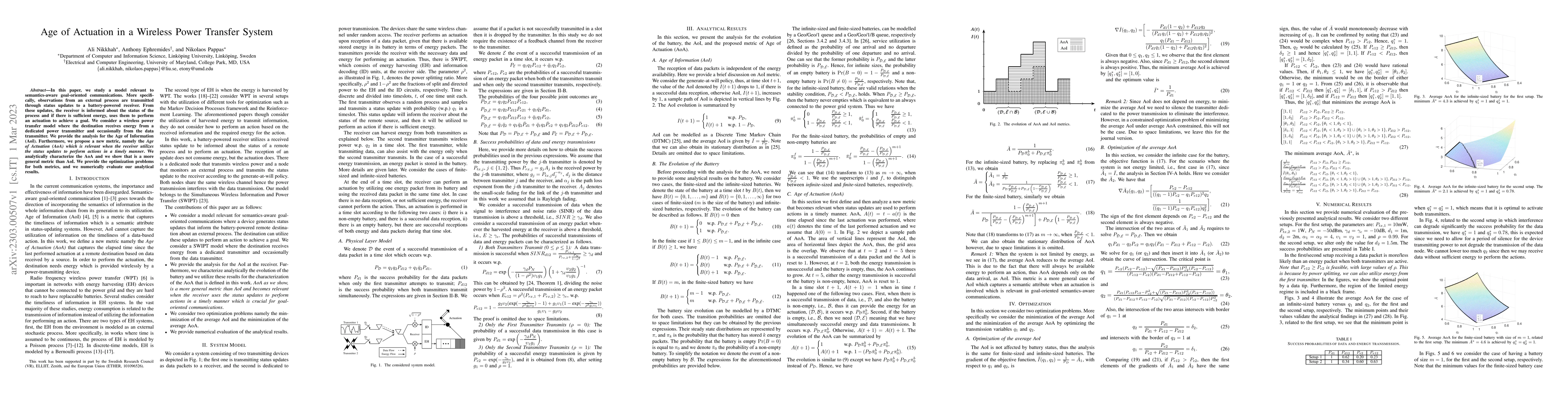 Thumbnail for Age of Actuation in a Wireless Power Transfer System