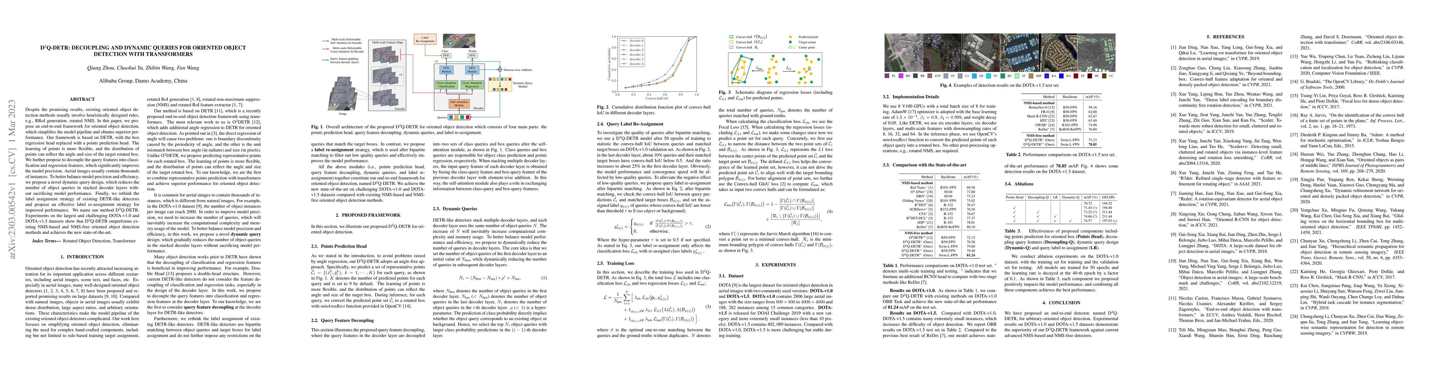 Thumbnail for D2Q-DETR: Decoupling and Dynamic Queries for Oriented Object Detection
  with Transformers