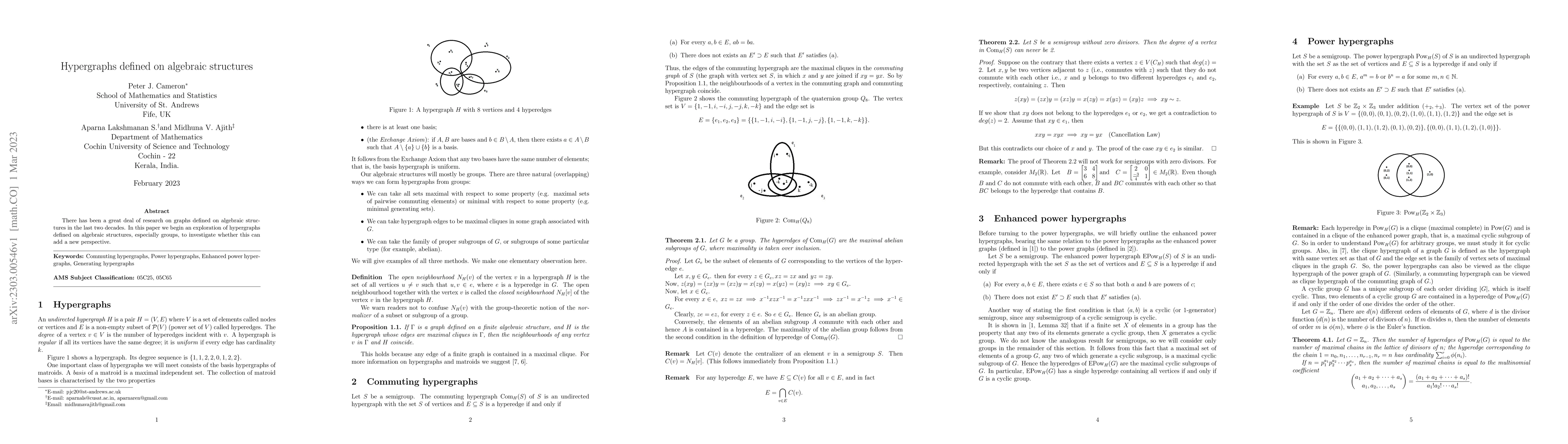 Thumbnail for Hypergraphs defined on algebraic structures