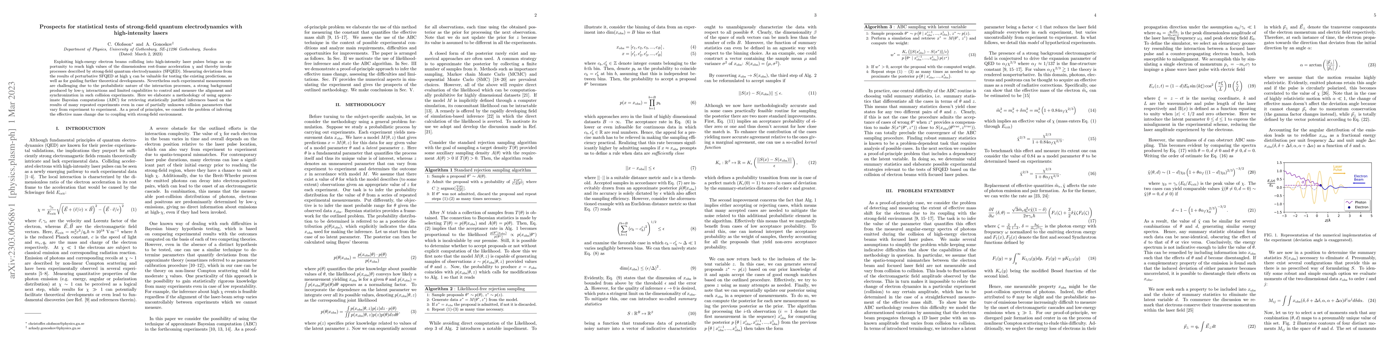 Thumbnail for Prospects for statistical tests of strong-field quantum electrodynamics
  with high-intensity lasers