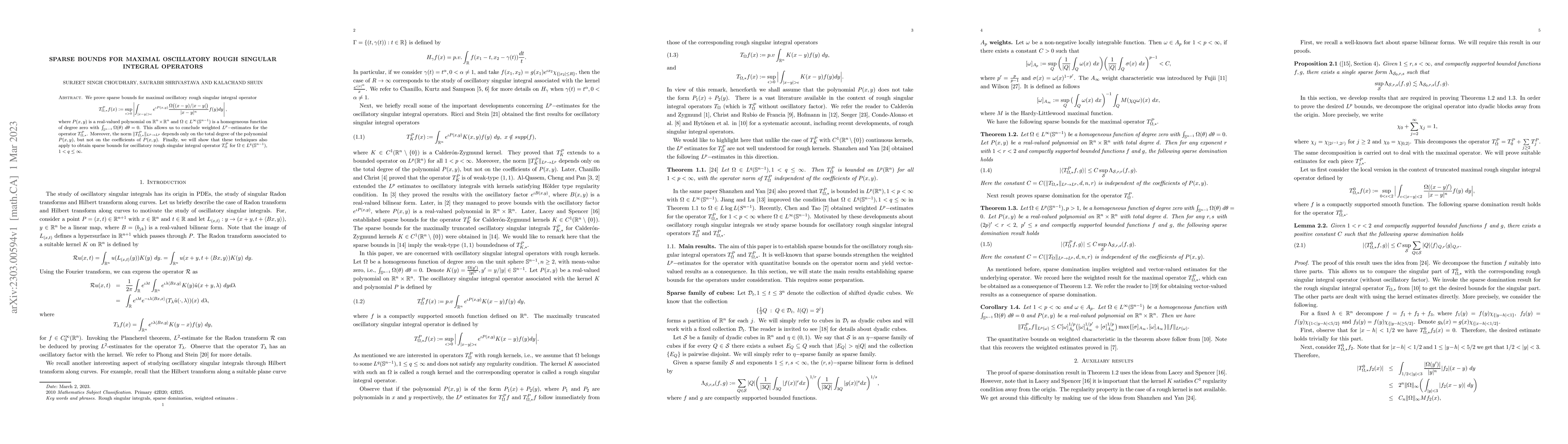 Thumbnail for Sparse bounds for maximal oscillatory rough singular integral operators