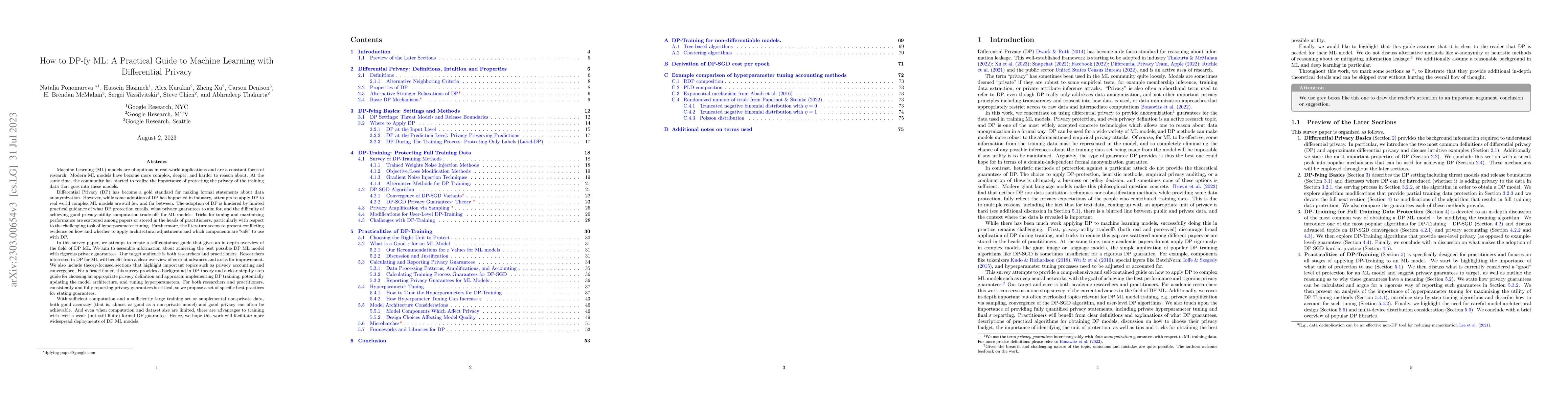 Thumbnail for How to DP-fy ML: A Practical Guide to Machine Learning with Differential
  Privacy