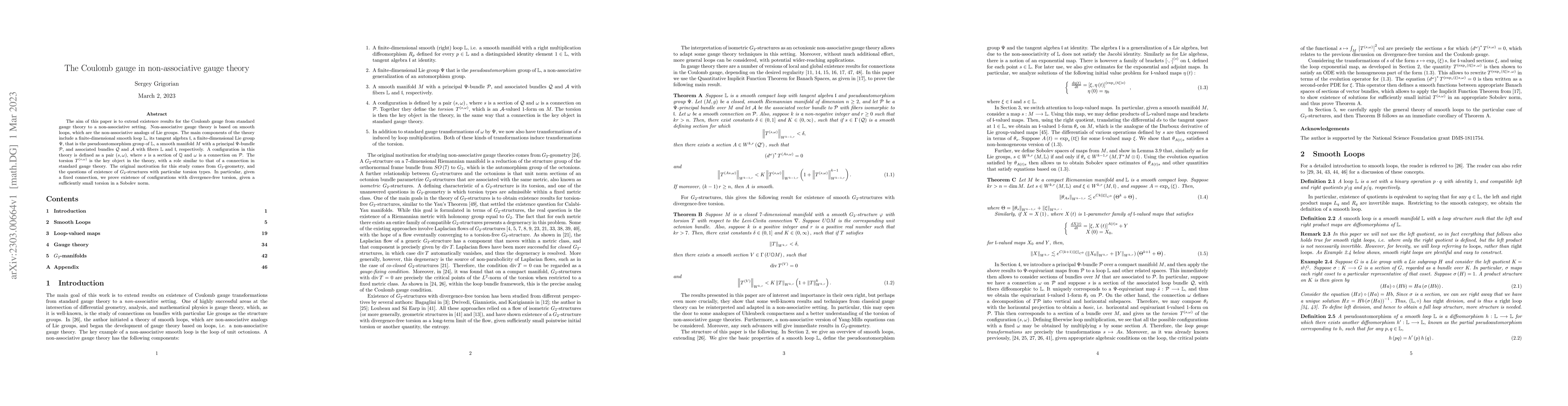 Thumbnail for The Coulomb gauge in non-associative gauge theory