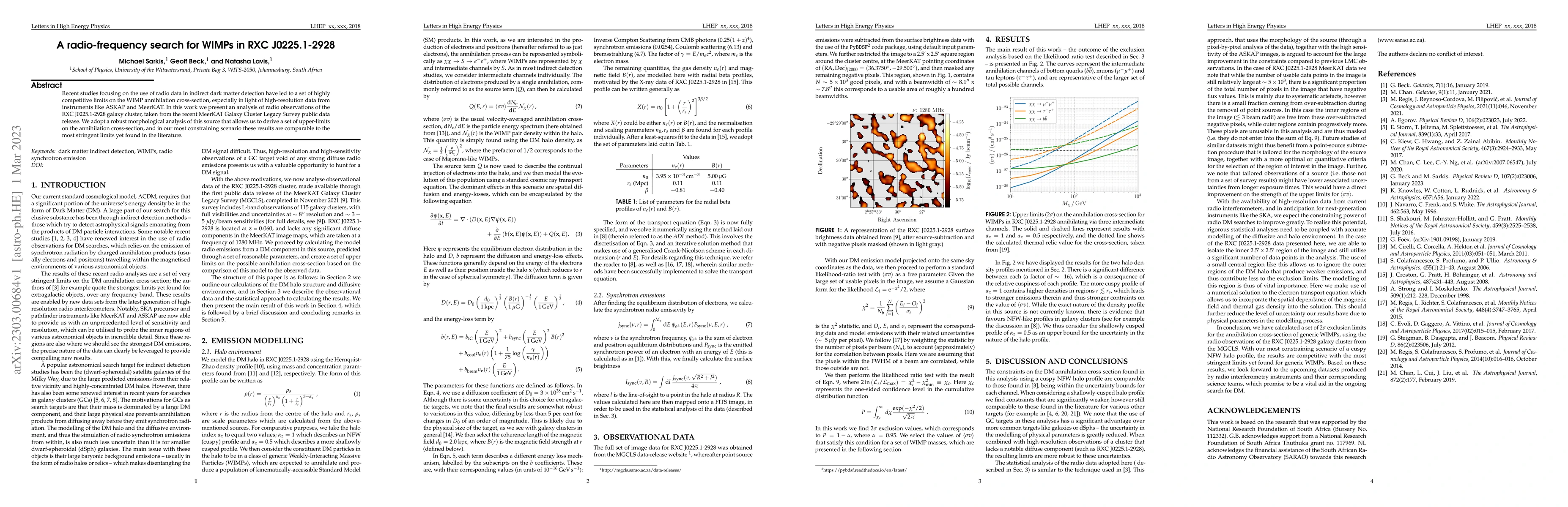Thumbnail for A radio-frequency search for WIMPs in RXC J0225.1-2928
