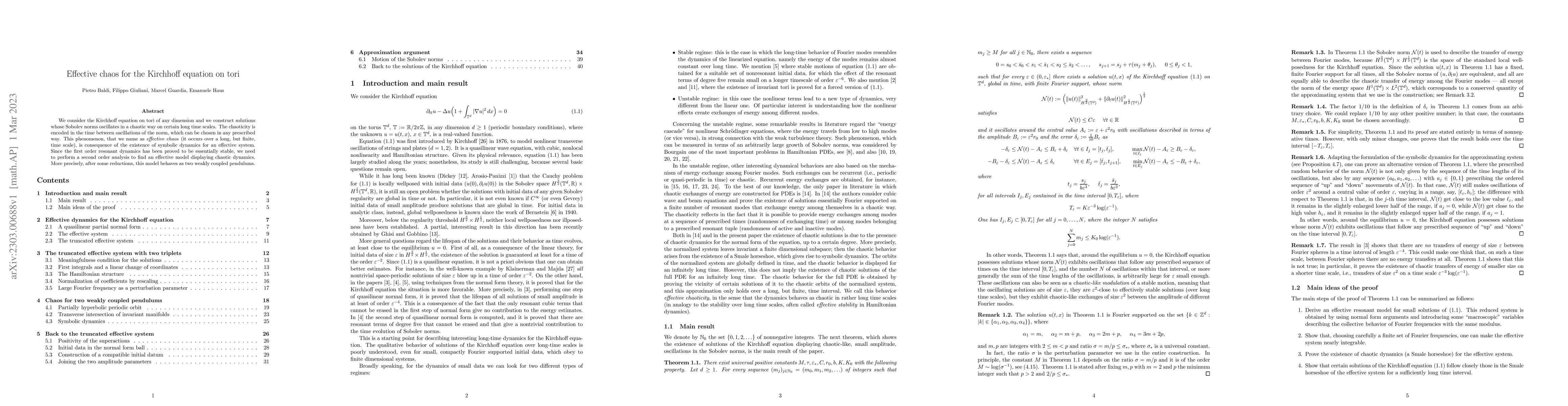 Thumbnail for Effective chaos for the Kirchhoff equation on tori