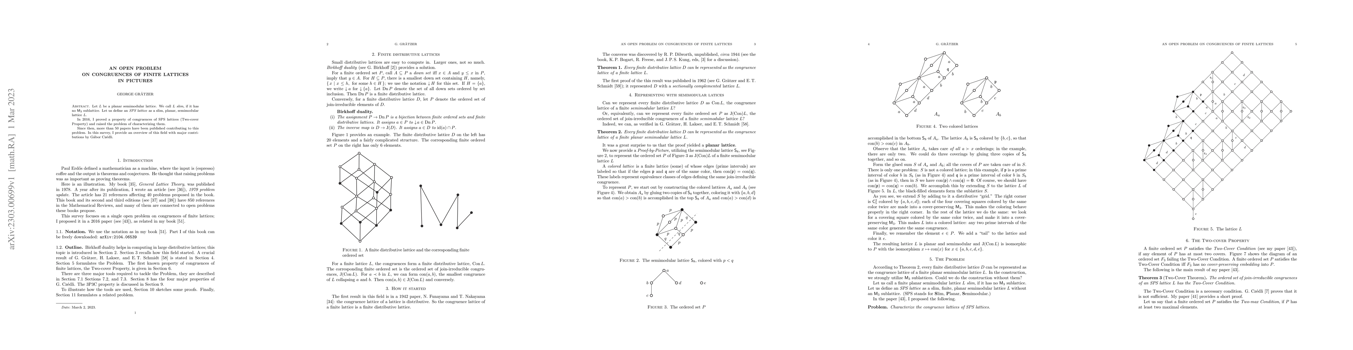 Thumbnail for An open problem on congruences of finite lattices