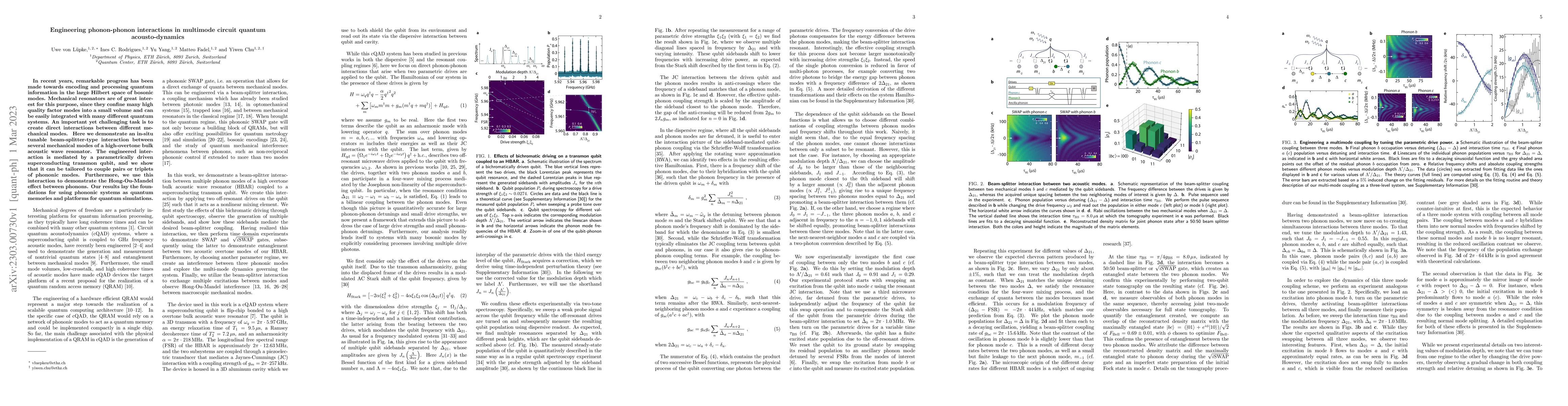 Thumbnail for Engineering phonon-phonon interactions in multimode circuit quantum
  acousto-dynamics