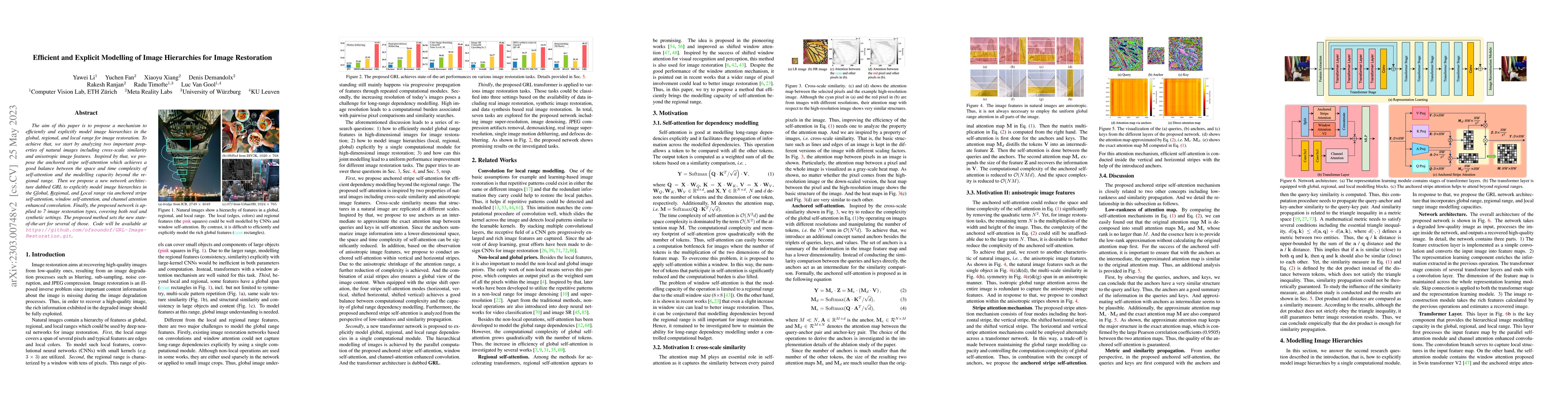 Thumbnail for Efficient and Explicit Modelling of Image Hierarchies for Image
  Restoration