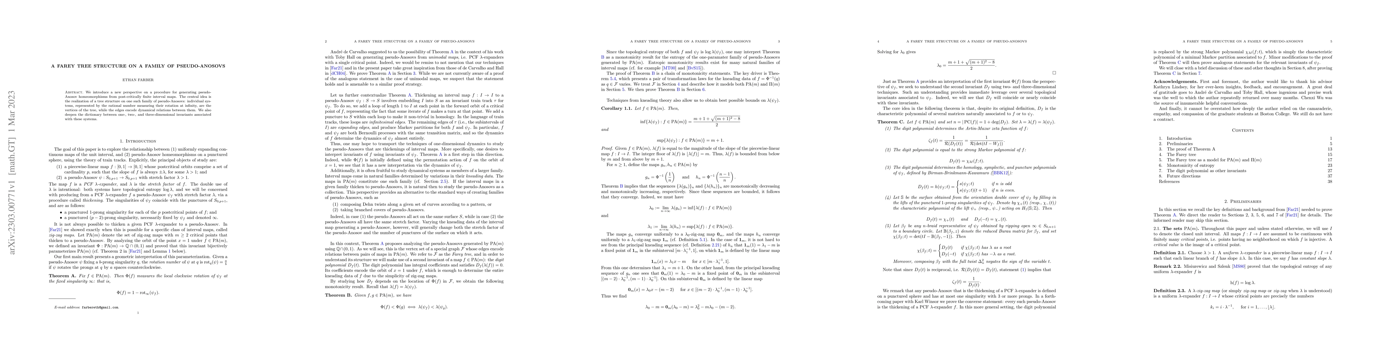 Thumbnail for A Farey tree structure on a family of pseudo-Anosovs