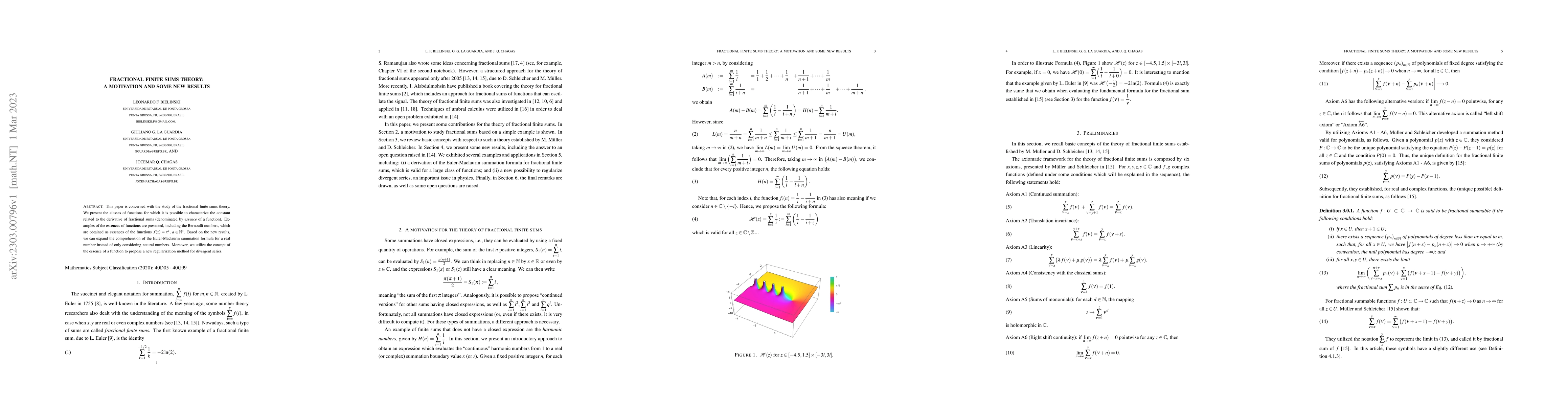 Thumbnail for Fractional Finite Sums Theory: a motivation and some new results