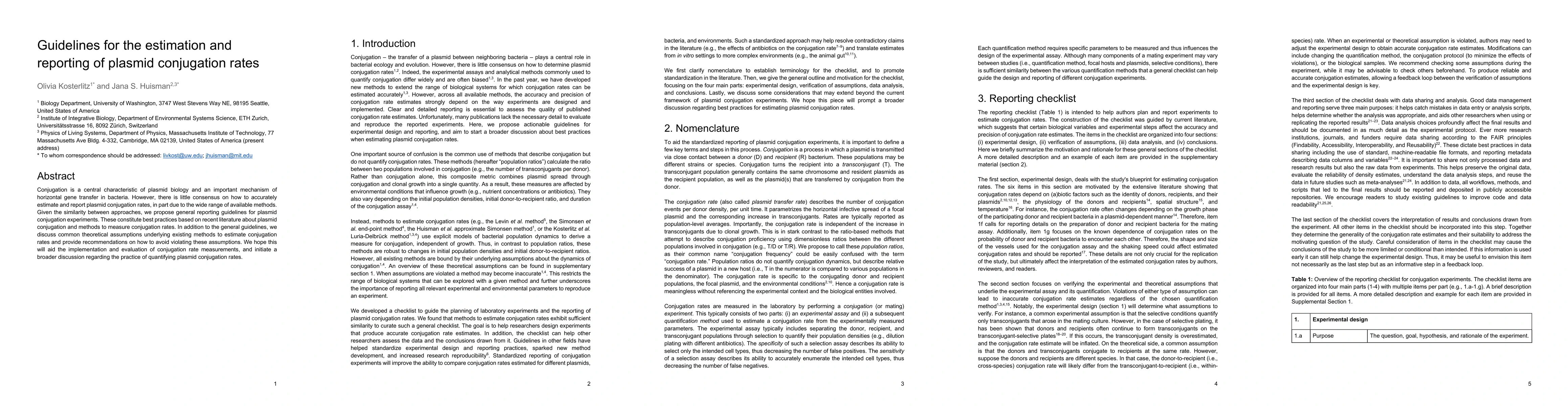 Thumbnail for Guidelines for the estimation and reporting of plasmid conjugation rates