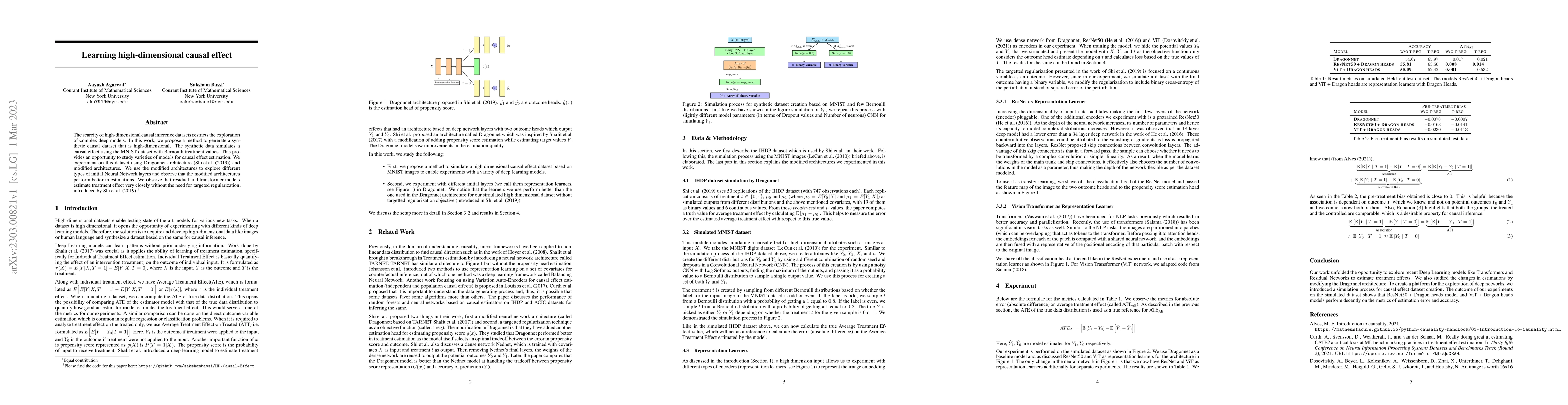 Thumbnail for Learning high-dimensional causal effect