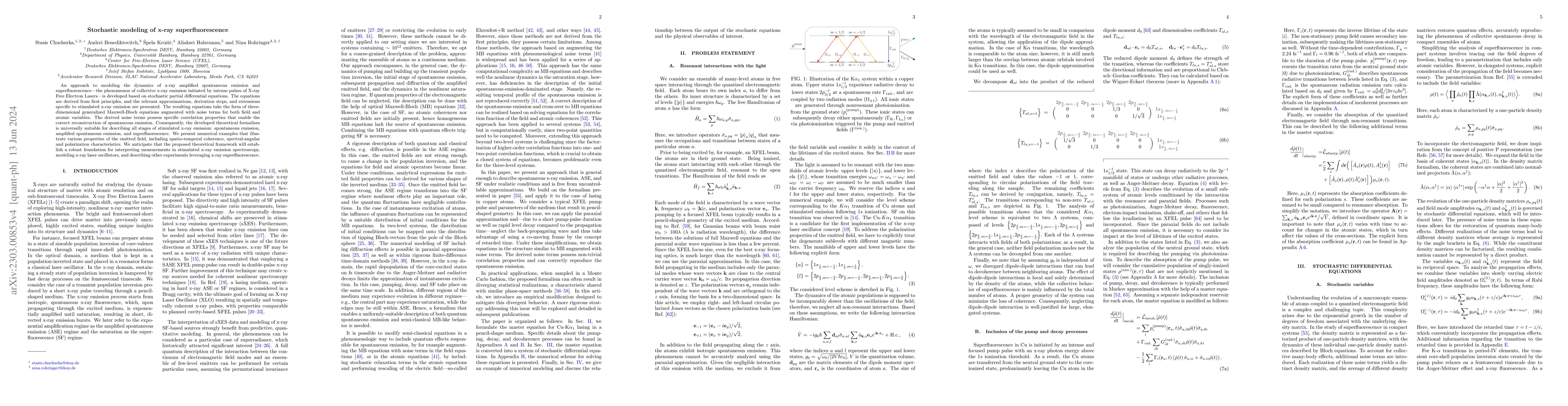 Thumbnail for Stochastic modeling of x-ray superfluorescence