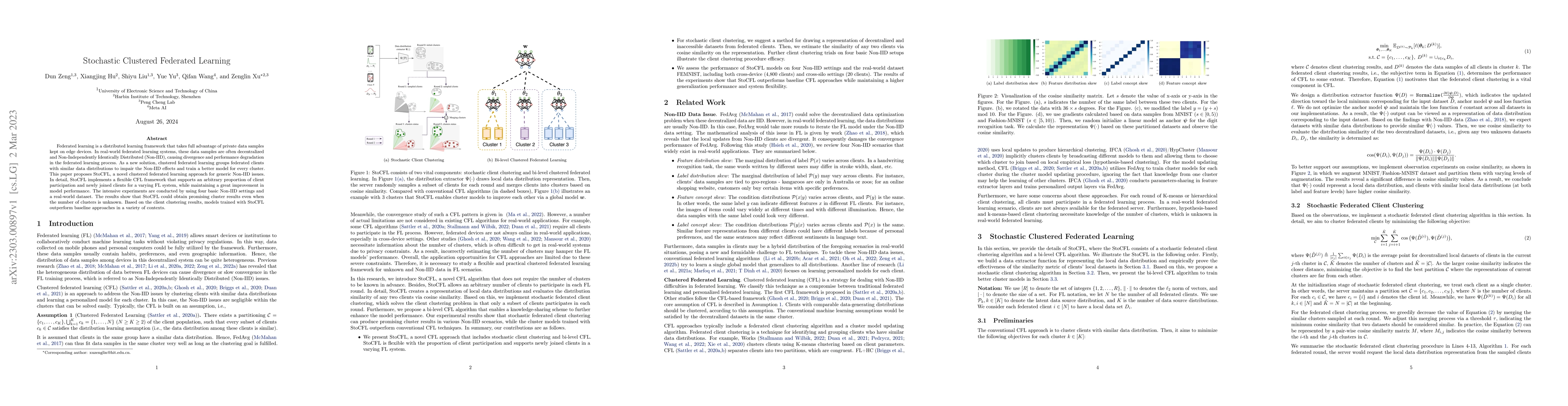 Thumbnail for Stochastic Clustered Federated Learning