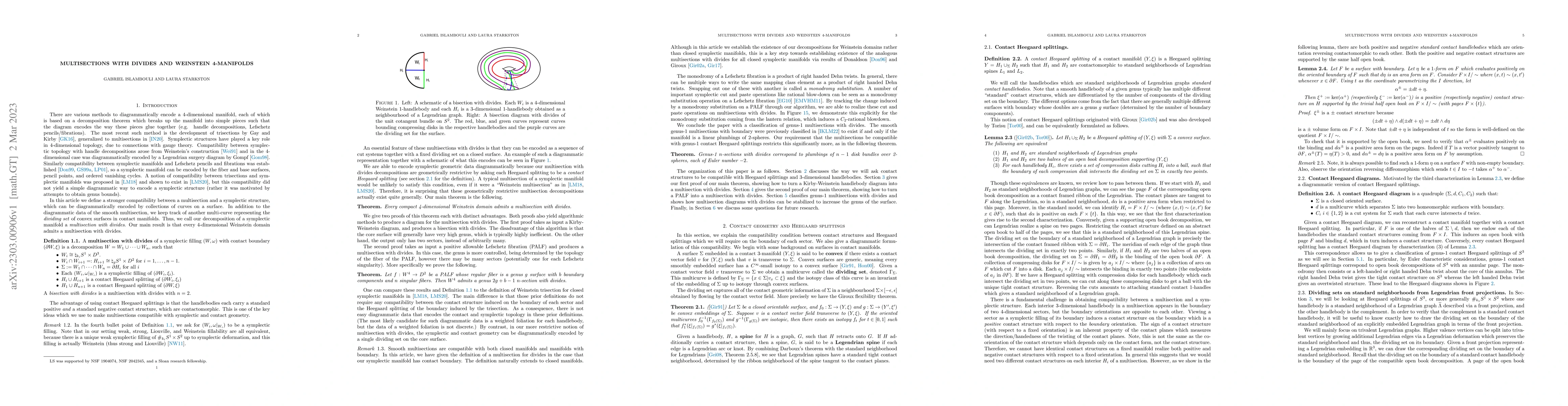 Thumbnail for Multisections with divides and Weinstein 4-manifolds