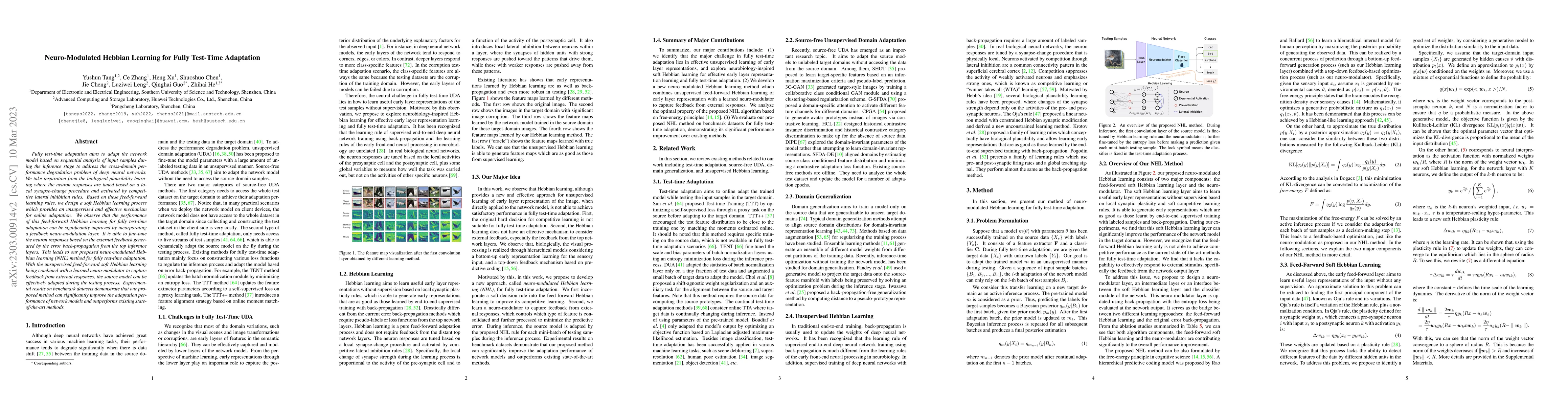 Thumbnail for Neuro-Modulated Hebbian Learning for Fully Test-Time Adaptation