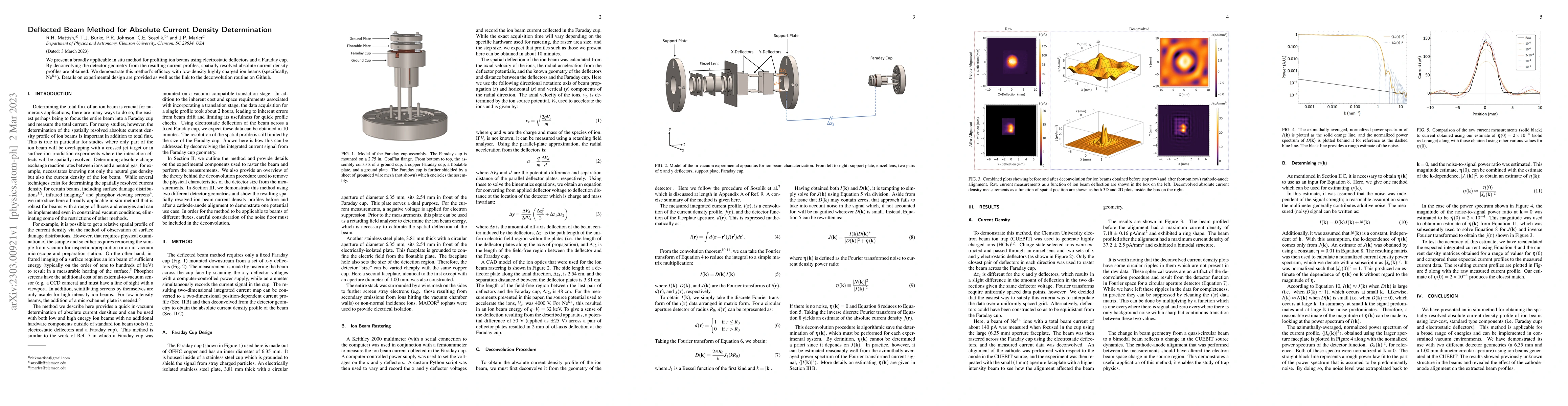 Thumbnail for Deflected Beam Method for Absolute Current Density Determination