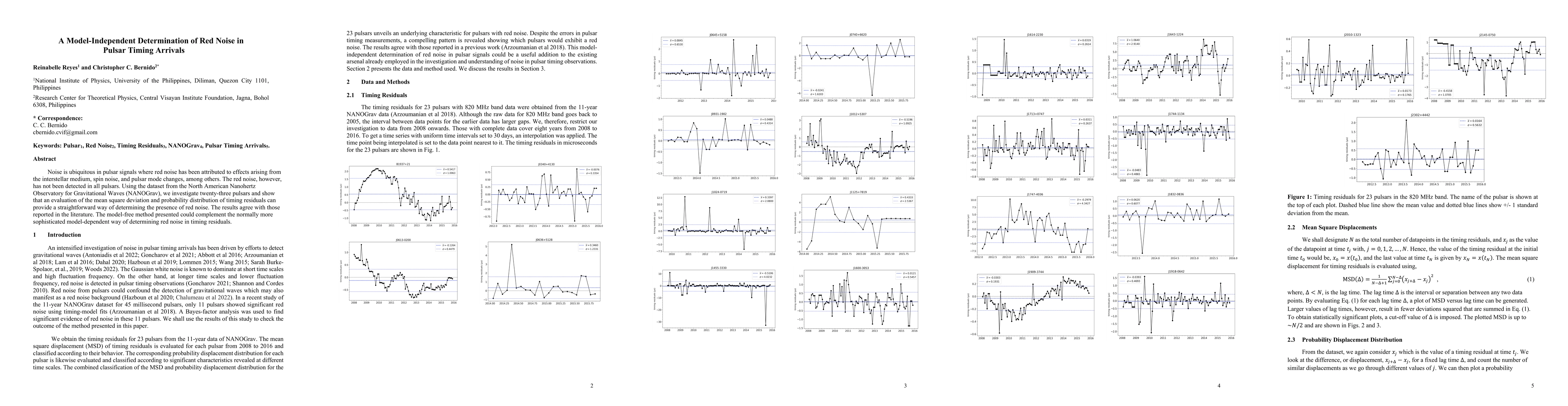 Thumbnail for A Model-Independent Determination of Red Noise in Pulsar Timing Arrivals