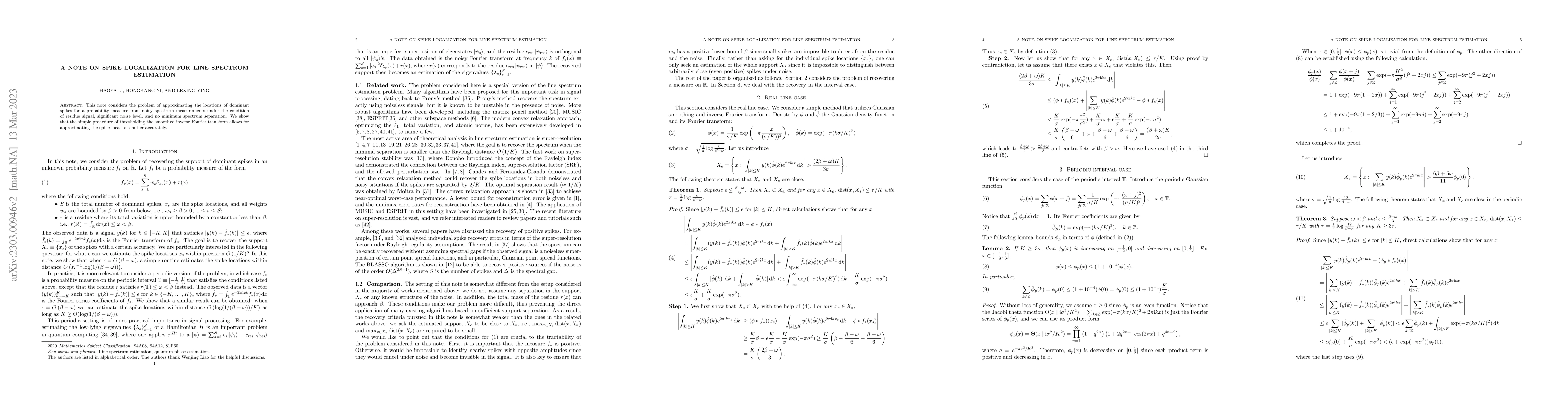 Thumbnail for A note on spike localization for line spectrum estimation