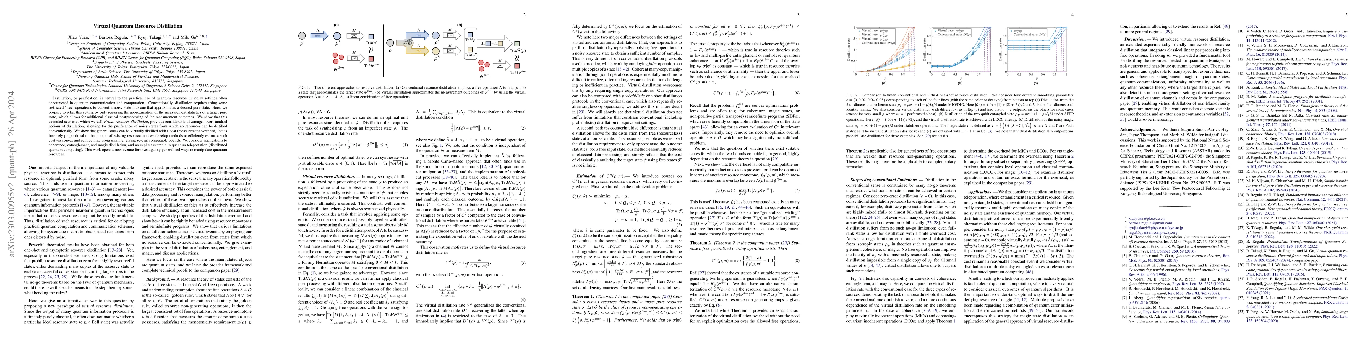Thumbnail for Virtual quantum resource distillation
