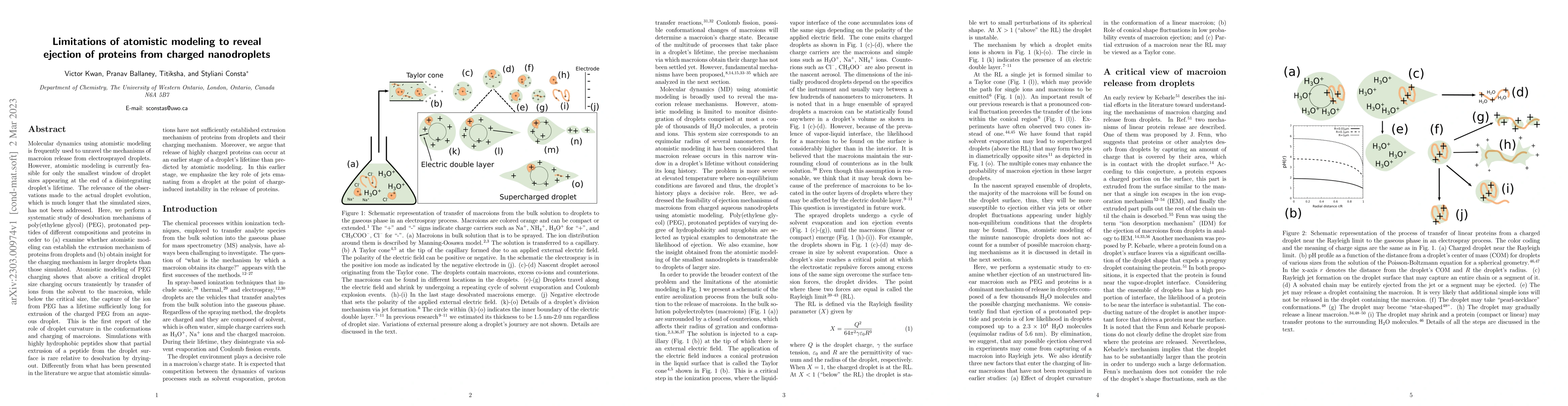 Thumbnail for Limitations of atomistic modeling to reveal ejection of proteins from
  charged nanodroplets