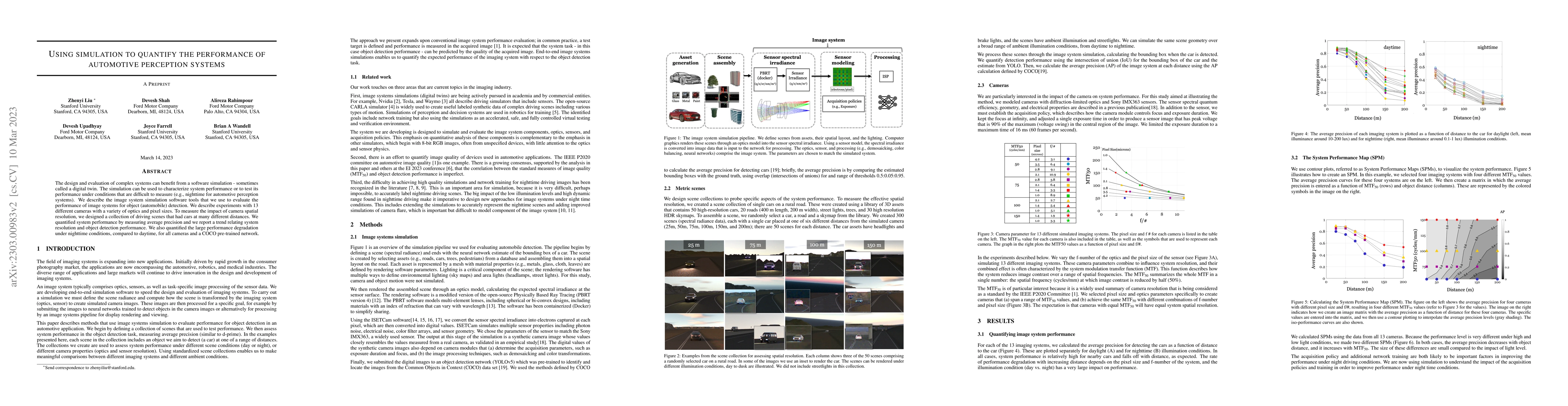 Thumbnail for Using simulation to quantify the performance of automotive perception
  systems