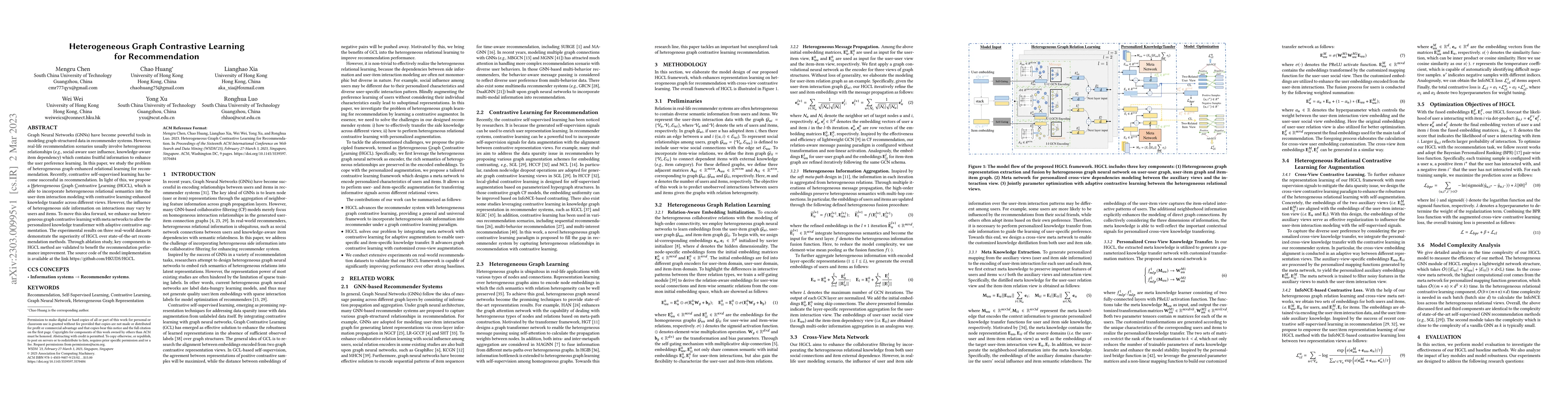 Thumbnail for Heterogeneous Graph Contrastive Learning for Recommendation