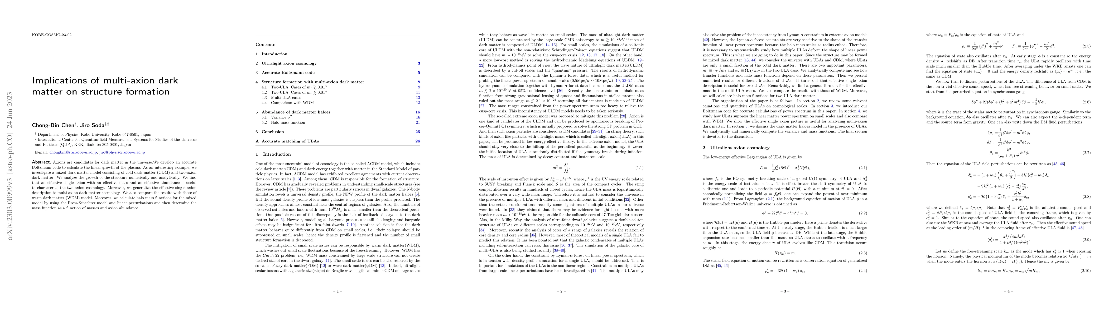 Thumbnail for Implications of multi-axion dark matter on structure formation
