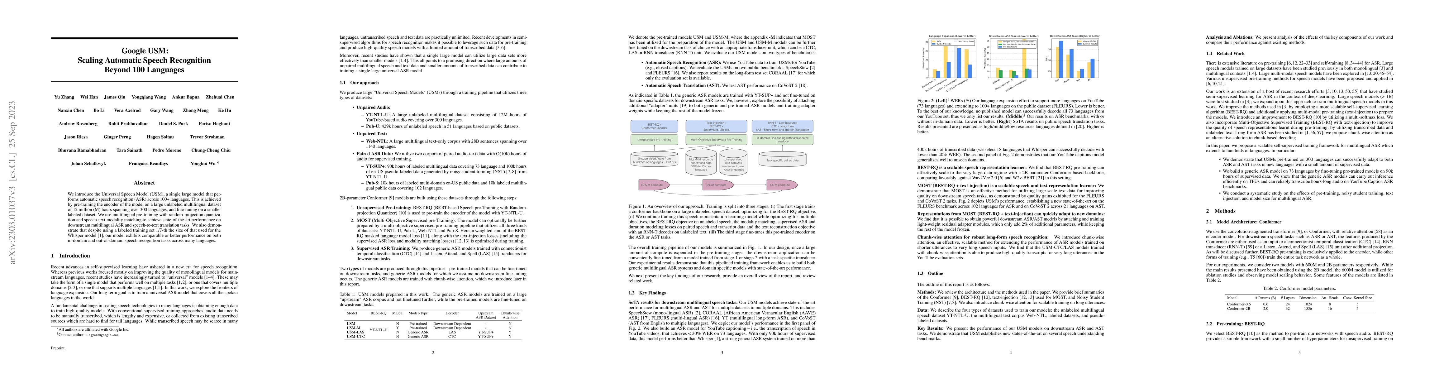 Thumbnail for Google USM: Scaling Automatic Speech Recognition Beyond 100 Languages