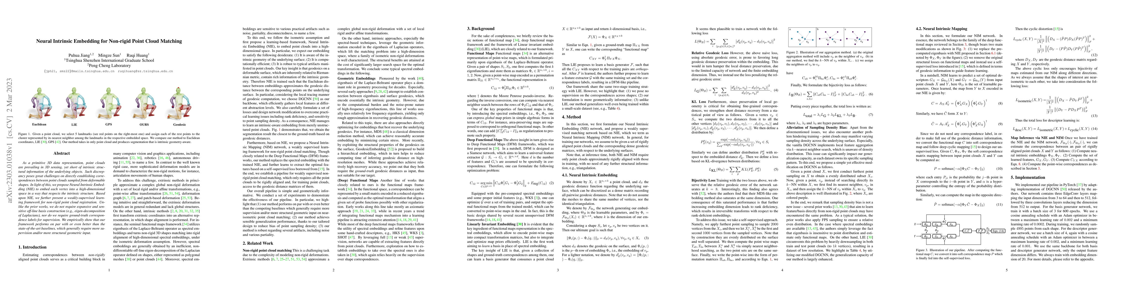 Thumbnail for Neural Intrinsic Embedding for Non-rigid Point Cloud Matching