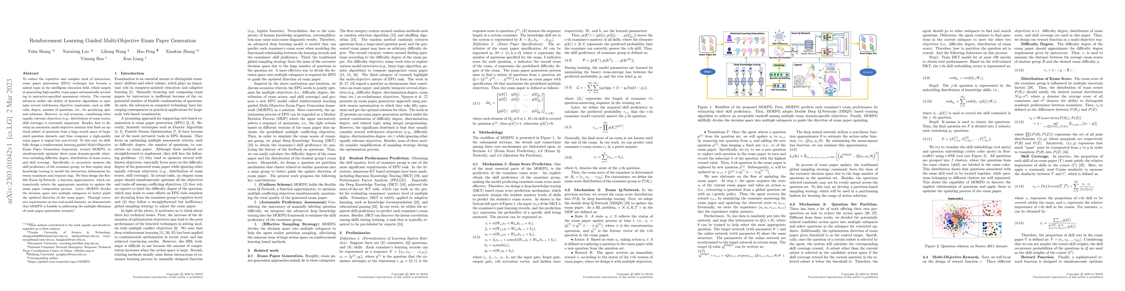 Thumbnail for Reinforcement Learning Guided Multi-Objective Exam Paper Generation