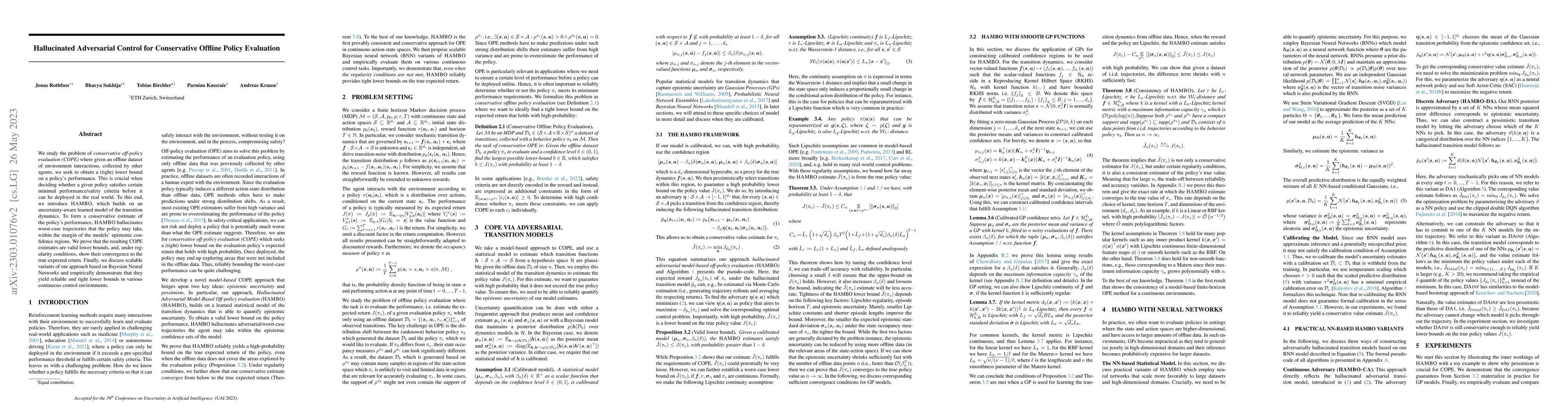 Thumbnail for Hallucinated Adversarial Control for Conservative Offline Policy
  Evaluation