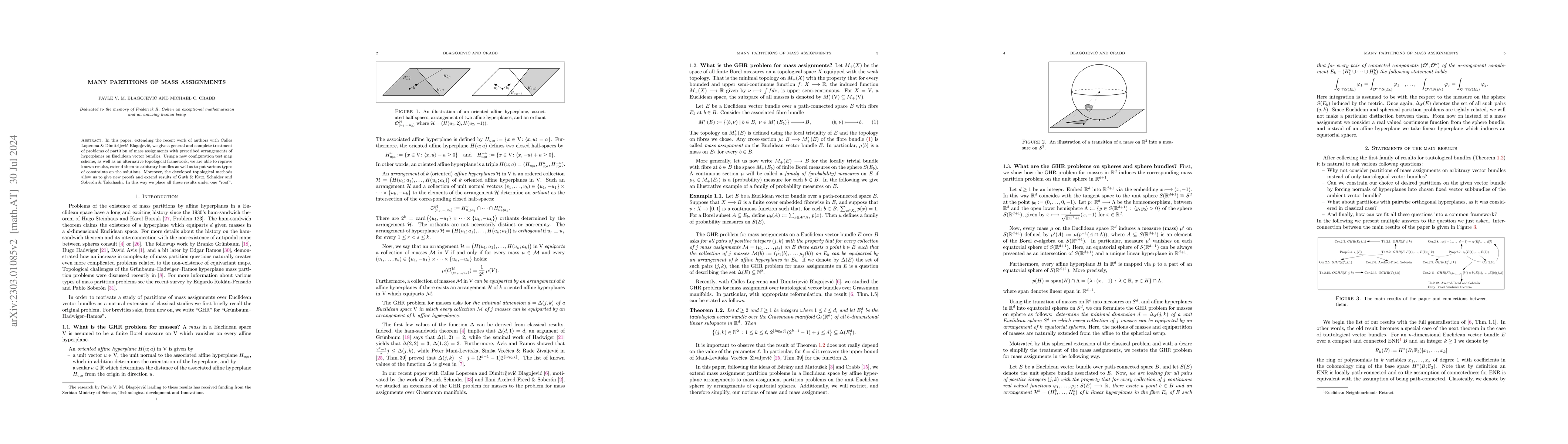 Thumbnail for Many partitions of mass assignments