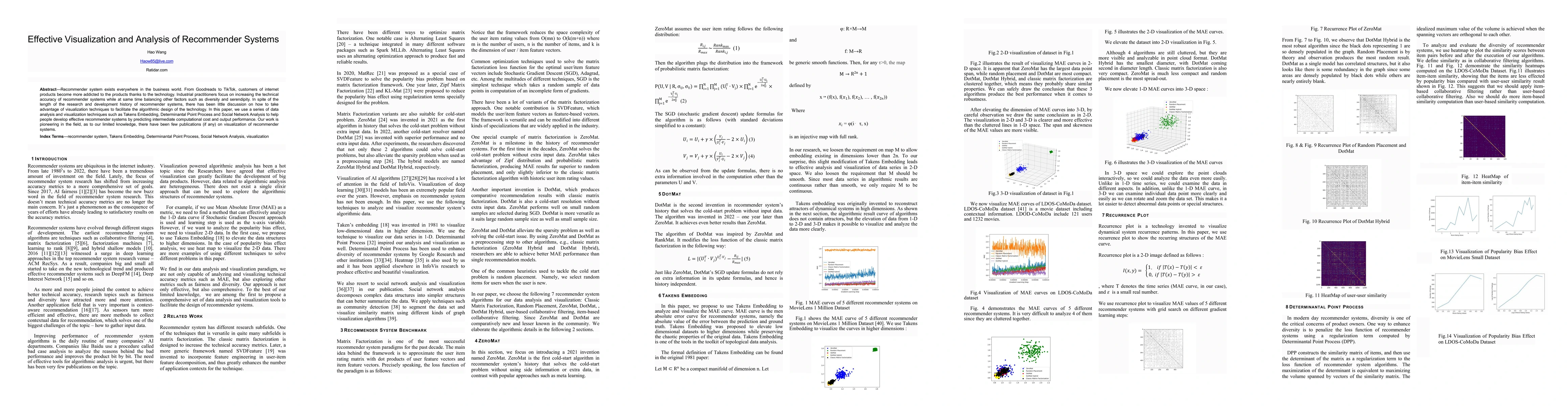 Thumbnail for Effective Visualization and Analysis of Recommender Systems