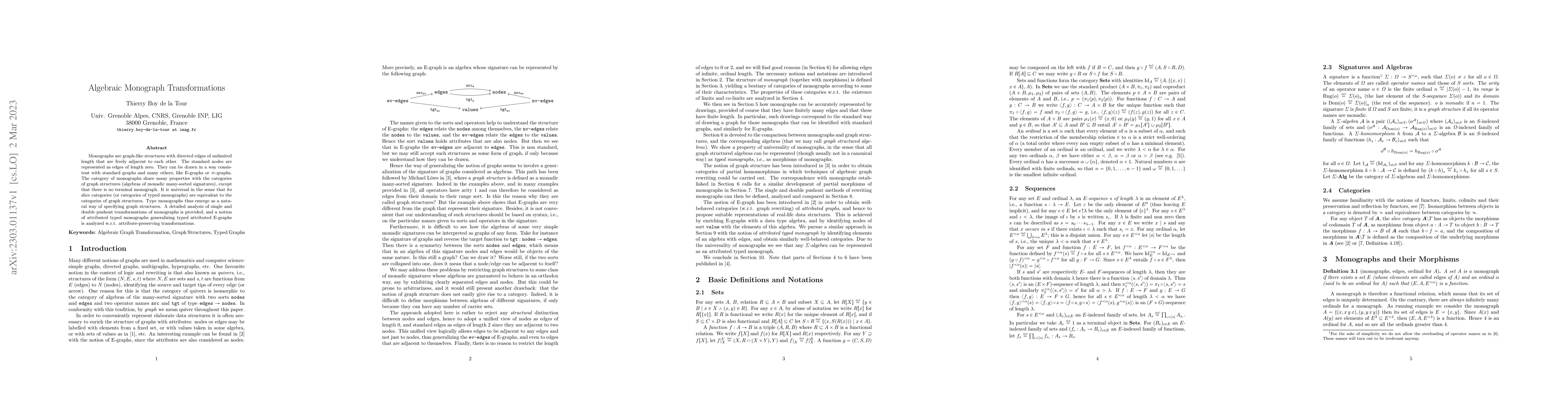 Thumbnail for Algebraic Monograph Transformations