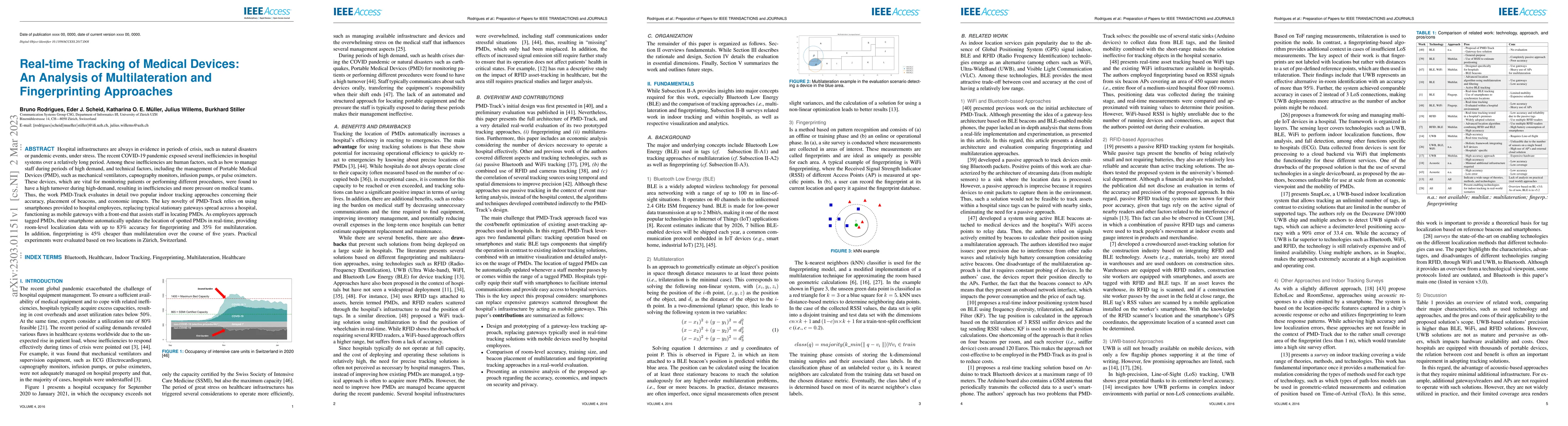 Thumbnail for Real-time Tracking of Medical Devices: An Analysis of Multilateration
  and Fingerprinting Approaches