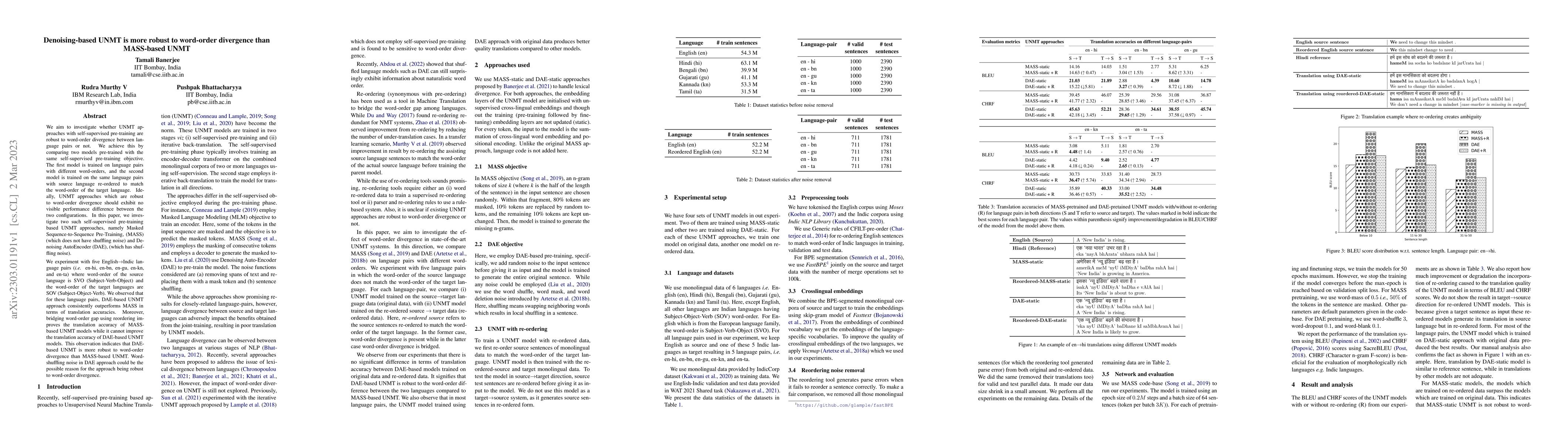 Thumbnail for Denoising-based UNMT is more robust to word-order divergence than
  MASS-based UNMT