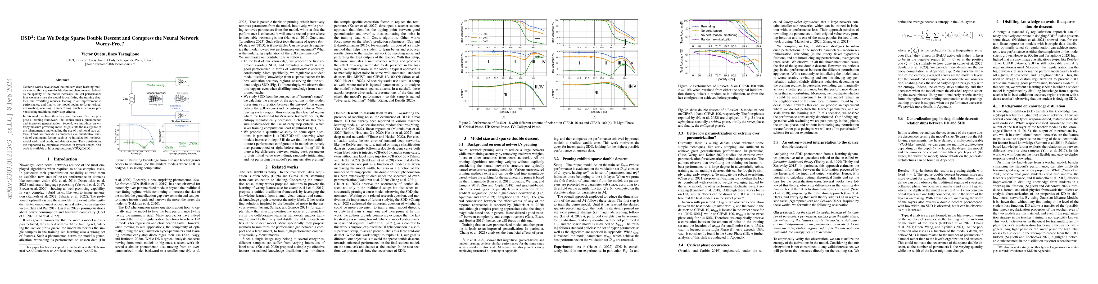 Thumbnail for DSD$^2$: Can We Dodge Sparse Double Descent and Compress the Neural
  Network Worry-Free?