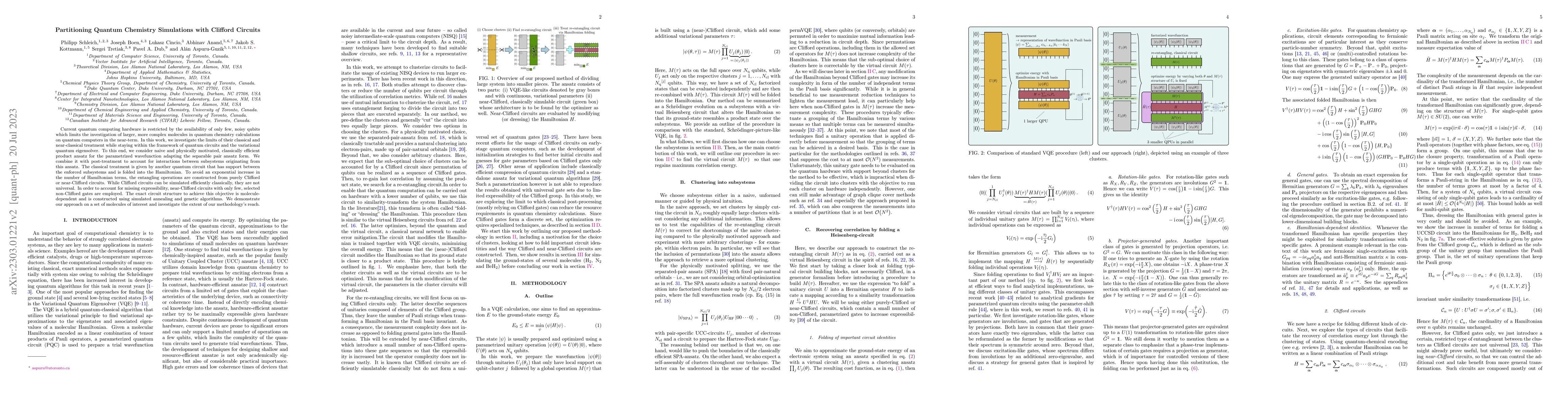 Thumbnail for Partitioning Quantum Chemistry Simulations with Clifford Circuits